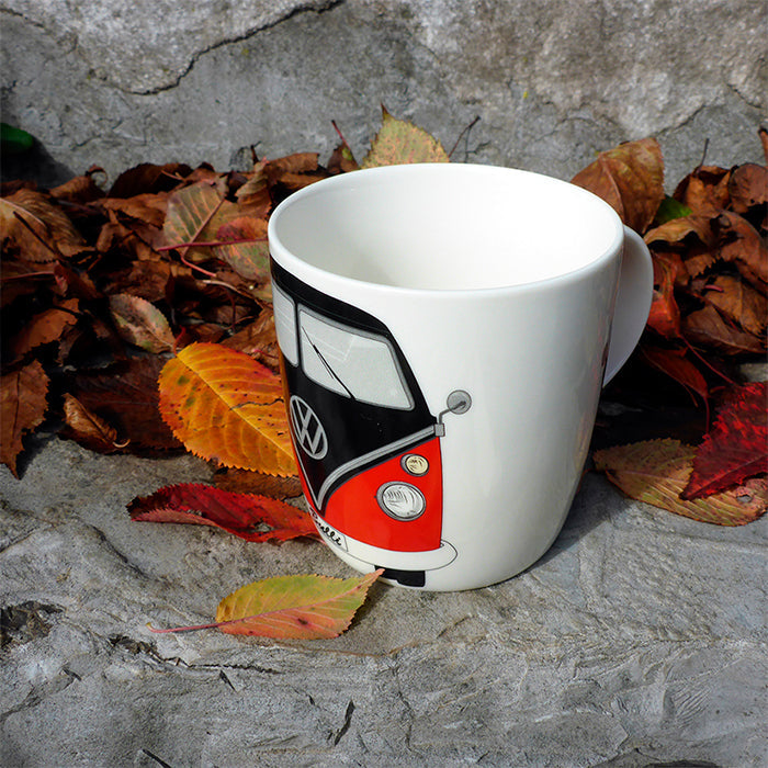 Mug, VW T1 Bus "Classic", Red/Black