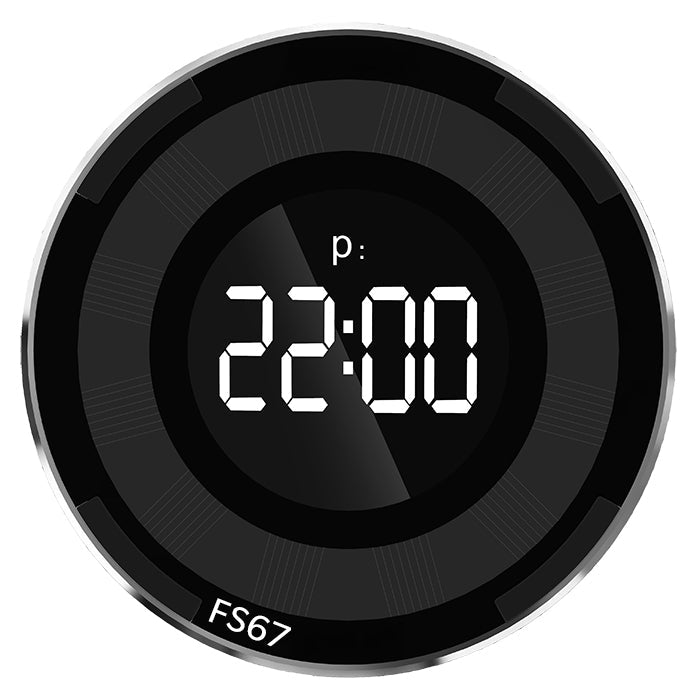 Electronic parking disc with solar cells