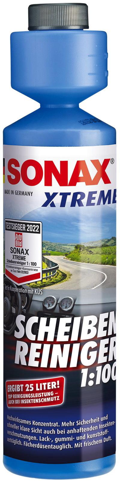 SONAX Xtreme - Screen Wash Summer Concentrate 1:100 - 250ml