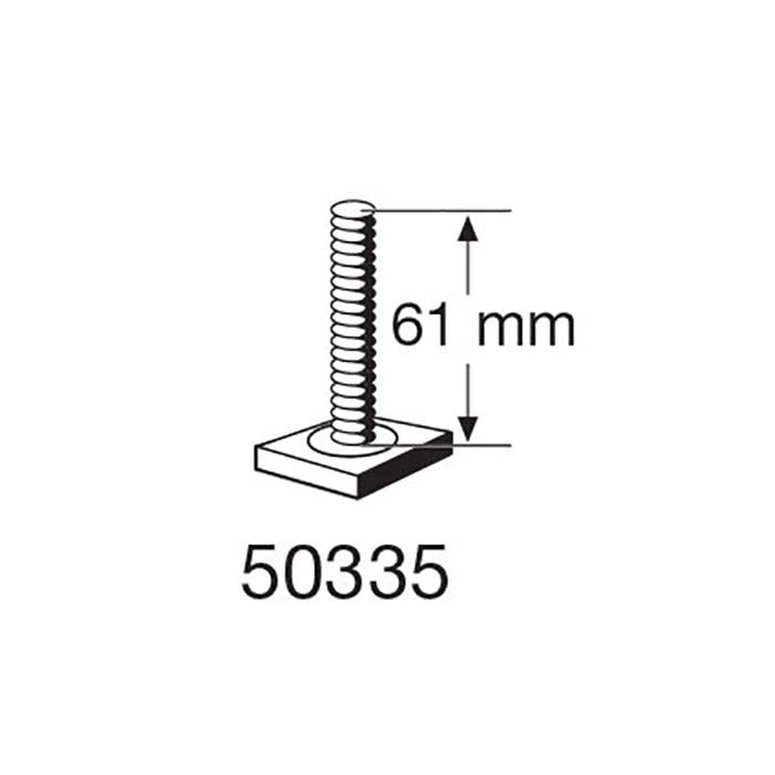 Thule T-Track Schraube M6X61 - 20X20MM Quadrat