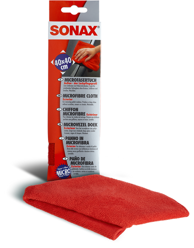 SONAX Microfibre Cloth Exterior Red