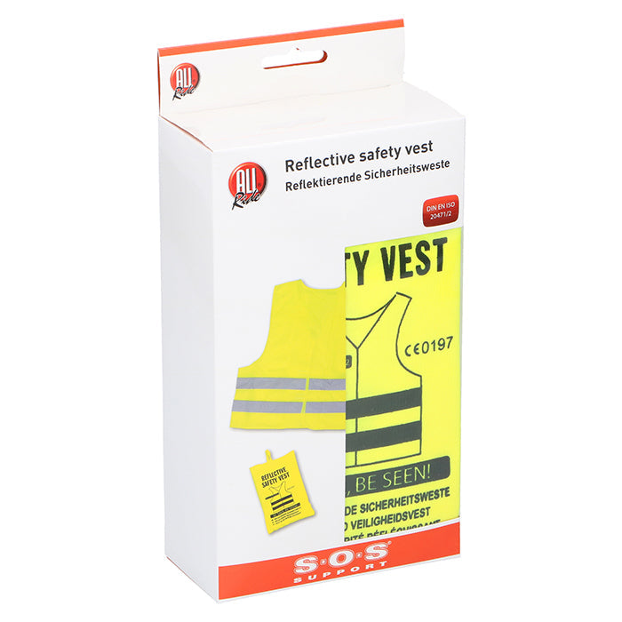 Allride SOS Support, Safety Vest Yellow, Reflective,