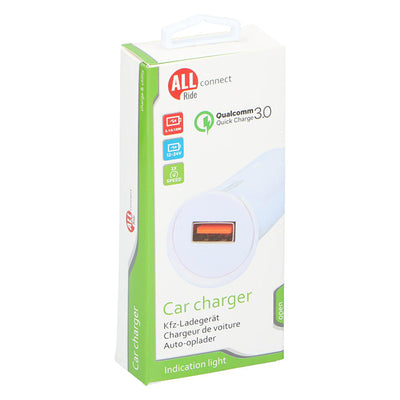Allride USB Cigarette Lighter Adaptor - Fast Charge