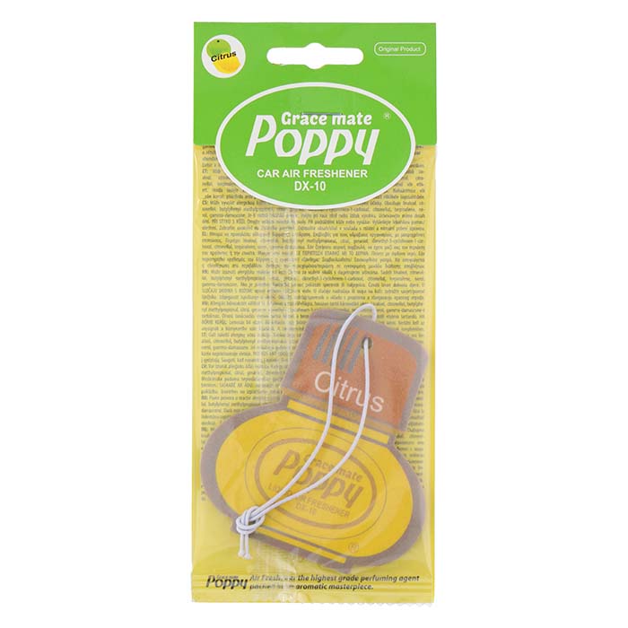 Poppy fragrance card, Citrus