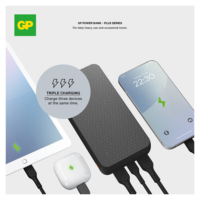 GP Plus Series power bank 20000 mAh USB-A + USB-C