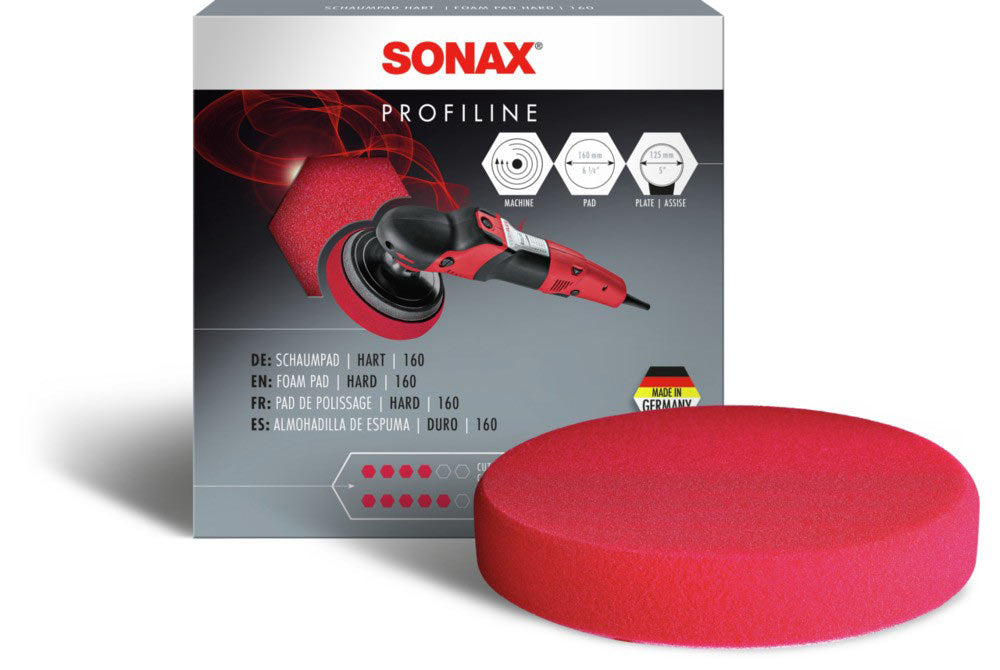 SONAX Polishing Pad Red - Coarse (125 mm / 160 mm)
