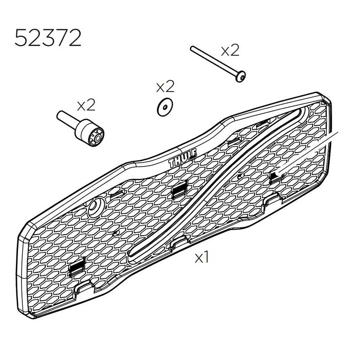 Thule Number Plate Holder (951 52372)