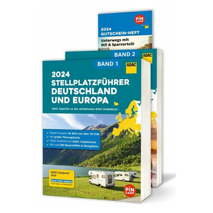 ADAC Stellplatzführer 2024-2025 Germany and Europe