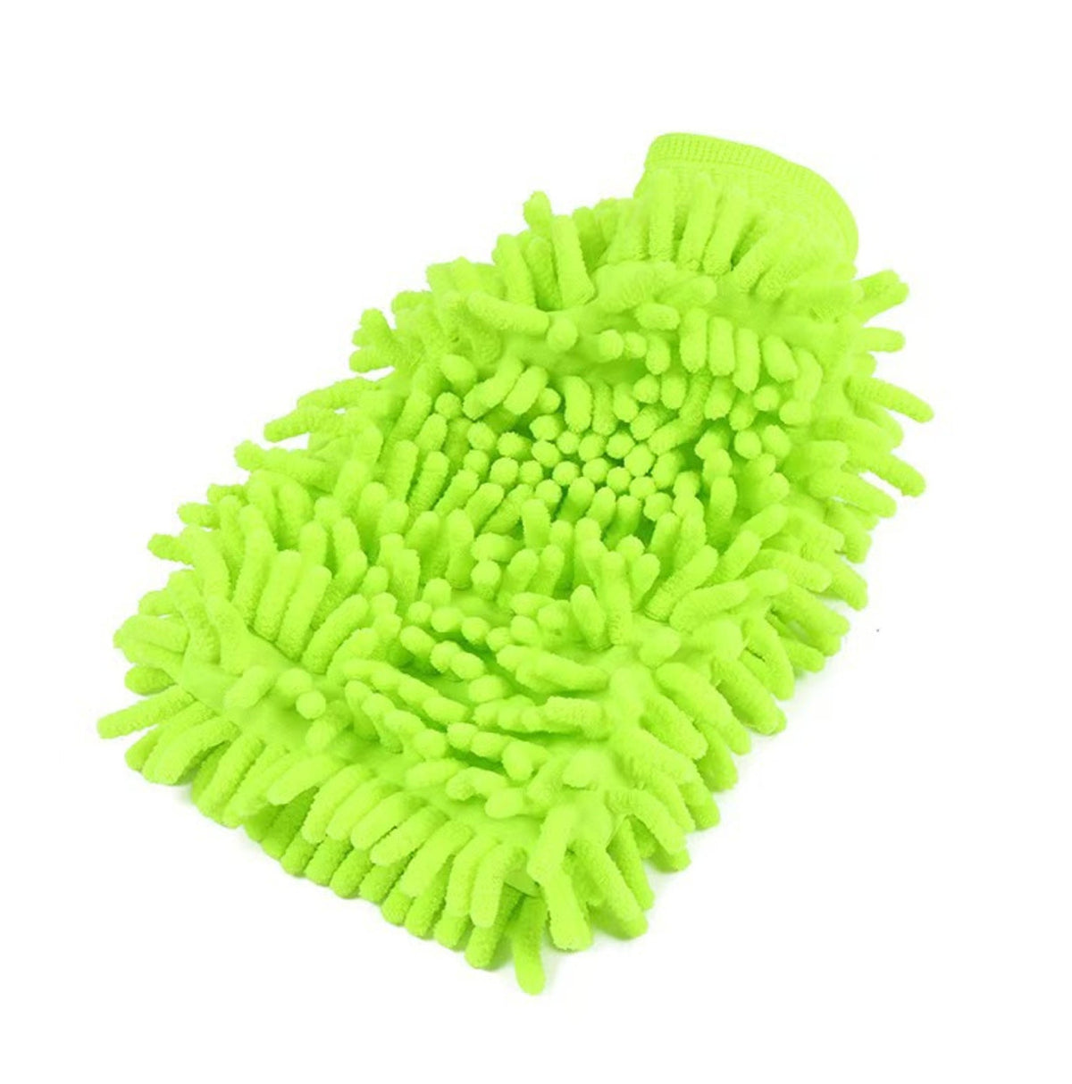 Weicher Mikrofaser-Waschhandschuh – Blau oder Grün