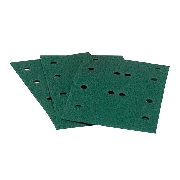 Rupes Sanding Paper - HQ400 film abrasive 80x130 mm 12 hole P220, 100 pcs