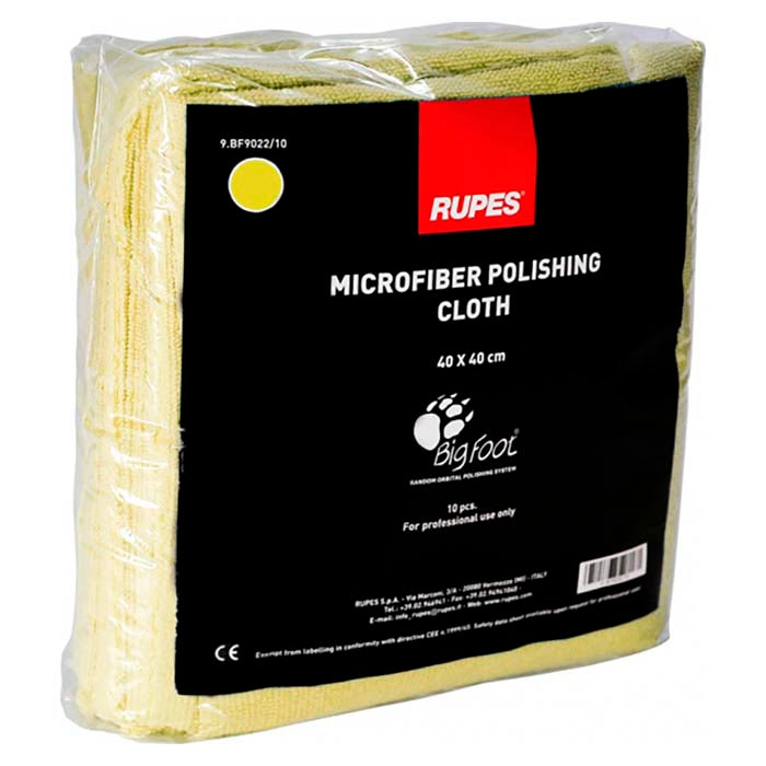 Rupes Mikrofasertuch 40x40cm 10 Stk. Gelb