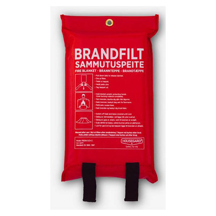Feuerlöschdecke 120x180 cm Housegard 1 Stk – max. 550 Grad