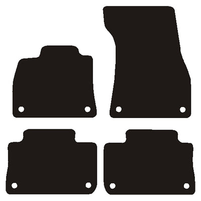 Luxury Mats for Audi e-tron Quattro 2019-> in Black Needle Felt