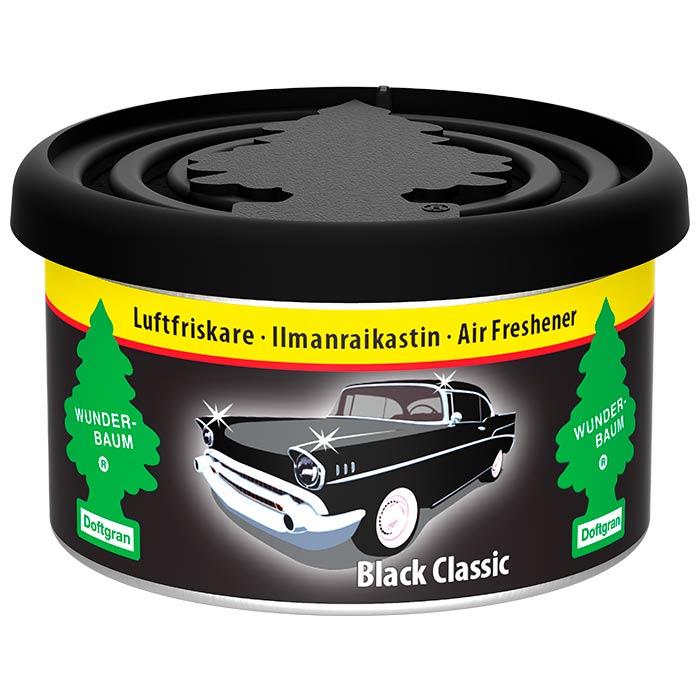 Wunderbaum Fibre Can Air Freshener Black Classic