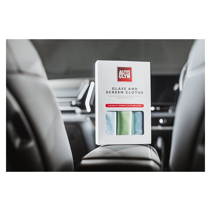 Autoglym Mikrofasertücher für Glas und Bildschirme, 3er-Pack