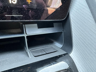 Polestar 2, small drawer for shelf solution in centre console compartment