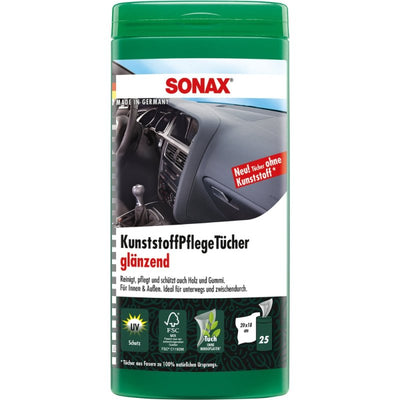SONAX Plastic Care Gloss Wipes 25 pcs