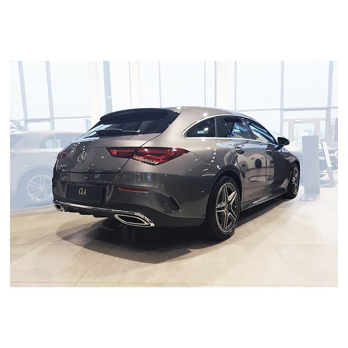 Boot Sill Protector Mercedes CLA Shooting Brake 2019- Stainless Steel