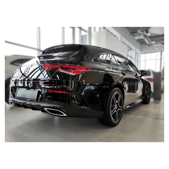 Avisa Boot Sill Protector Mercedes CLA Estate 2019- Black Steel