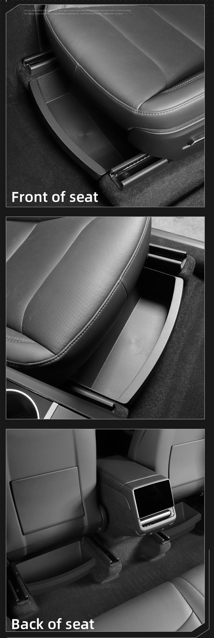 Under-Seat Storage Box for Tesla Model Y Juniper