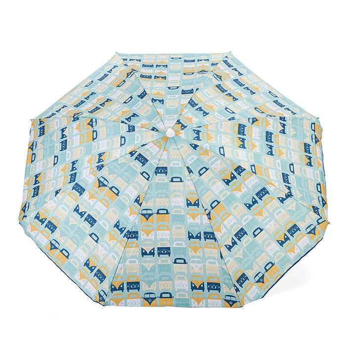 Beach Parasol VW T1 Multibus Blue