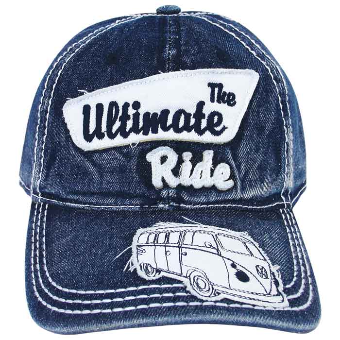 Cap - One size, blue, VW T1 bus