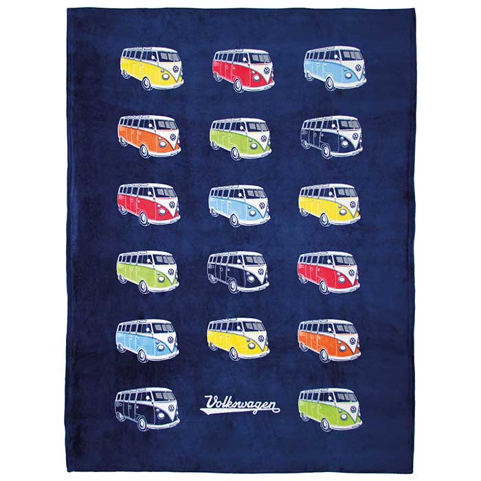 Fleece blanket, VW T1 Samba bus