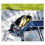 Wash bag / cosmetics bag, blue/brown (15 BUNE45)