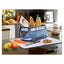 Wash bag / cosmetics bag, blue/brown (15 BUNE45)