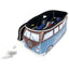 Toiletry Bag / Cosmetics Bag, Blue/Brown (15 BUNE55)