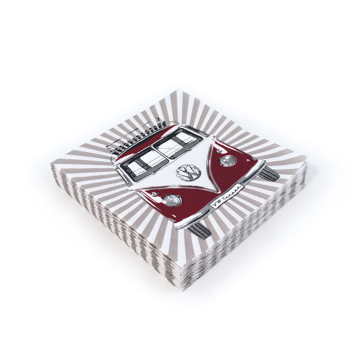 Napkins, VW Bus T1 "Stripes"