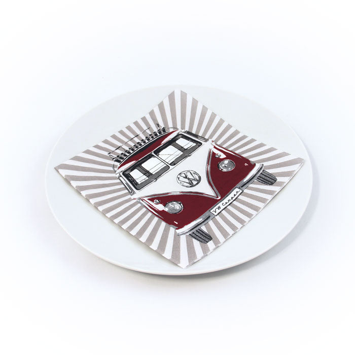 Napkins, VW Bus T1 "Stripes"