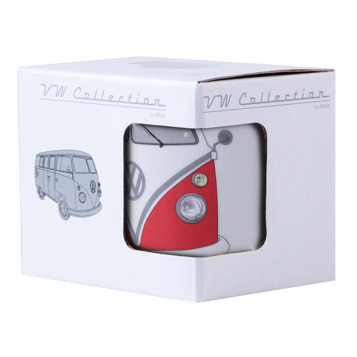 Mug, VW T1 Bus "classic", red