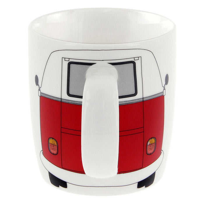 Mug, VW T1 Bus "classic", red
