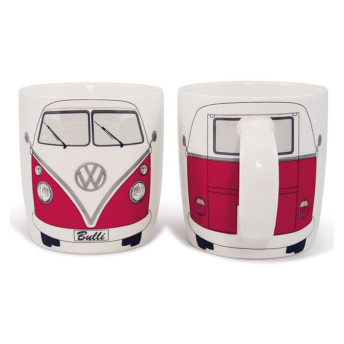 Mug, VW T1 Bus "classic", red