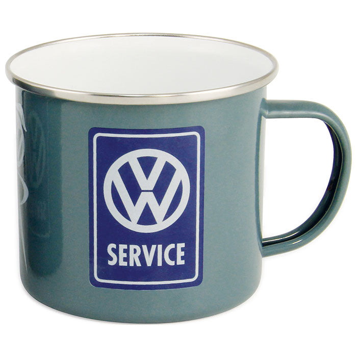 Enamel mug, VW T1 bus "VW service"
