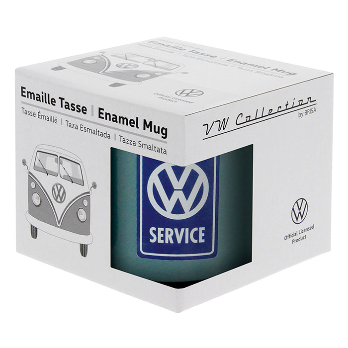 Enamel mug, VW T1 bus "VW service"