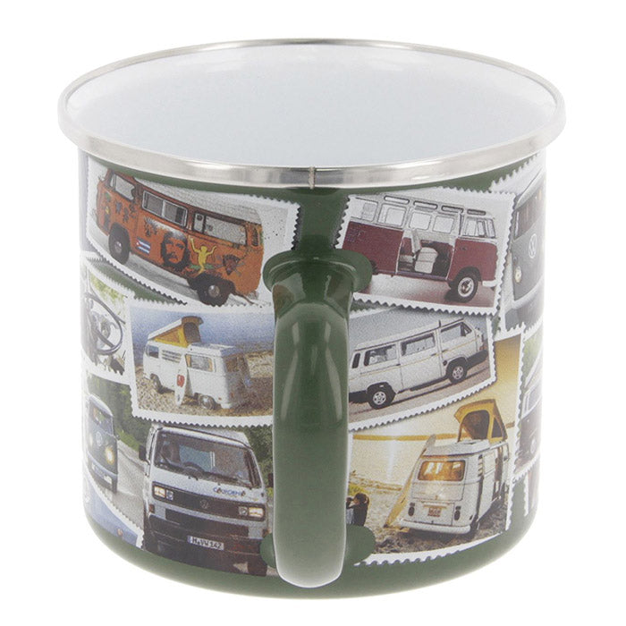Enamel mug, VW T1 Bus "STAMPS" 500ml