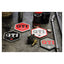 VW GTI multicoloured glass coasters, 4 pcs.
