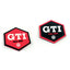 VW GTI rubber magnet, multicoloured, 2 pcs.
