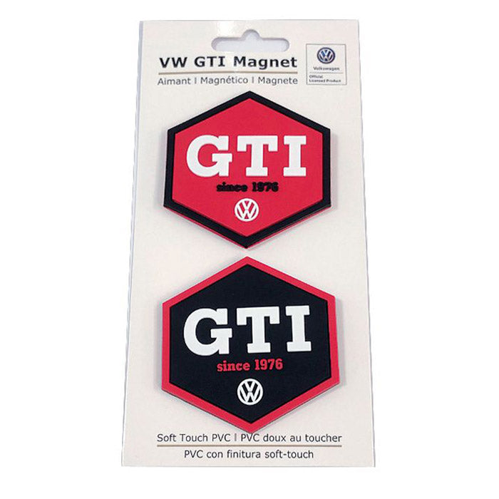 VW GTI rubber magnet, multicoloured, 2 pcs.