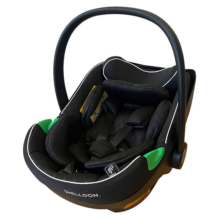 Welldon WD033 Child Car Seat with i-Size Base Group 0+ Black Fabric