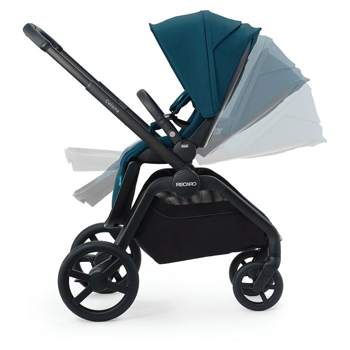 Recaro Celona Offroad Kinderwagen Silber Aluminium-Fahrgestell