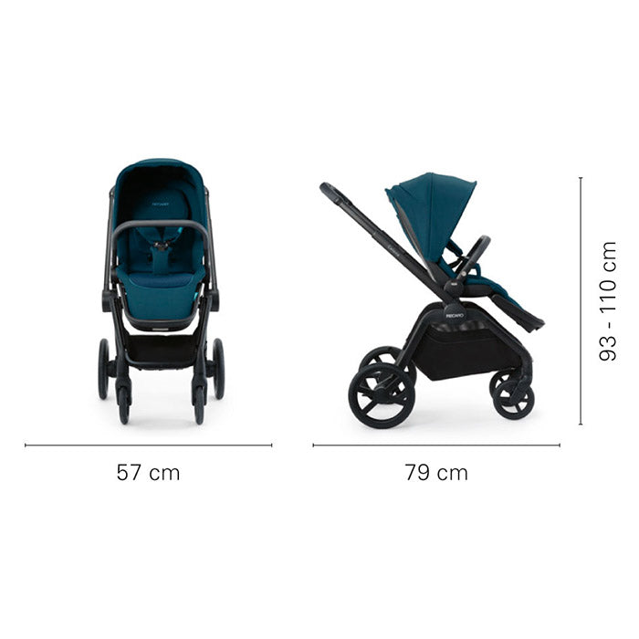 Recaro Celona Offroad Kinderwagen Silber Aluminium-Fahrgestell