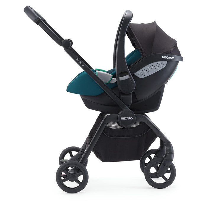 Recaro Sadena City Kinderwagen Schwarz Gestell in Schwarz