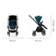 Recaro Sadena City Kinderwagen Schwarz Gestell in Schwarz