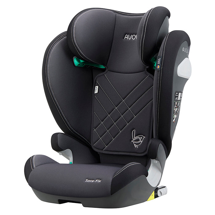 Avova Sora-Fix Car Seat R129 100-150cm Grey/Black