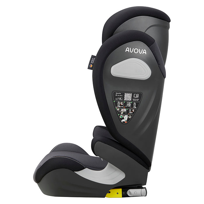 Avova Sora-Fix Car Seat R129 100-150cm Grey/Black