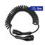 Typ-2-Spiralladekabel 11 kW: 5 Meter (schwarz / black gun) inkl. Tasche, Boult