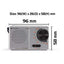 Caliber Tragbares FM-Taschenradio (HPG311R)